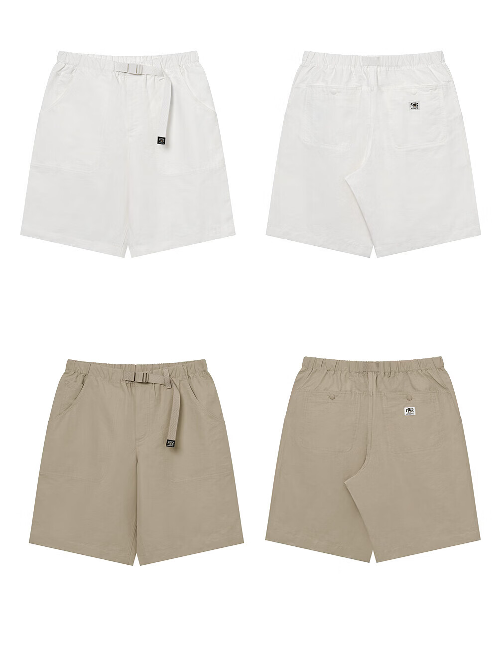 HAZZYS Men's 2026 Summer PHIZ Sporty Casual Woven Shorts with Buckle Belt Unisex 6